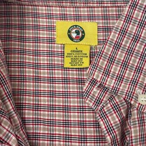 DUCK HEAD MENS BUTTON DOWN SHORT SLEEVE SHIRT SIZE L